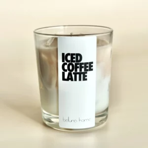 iced coffee latte kerze