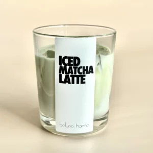 iced matcha latte kerze