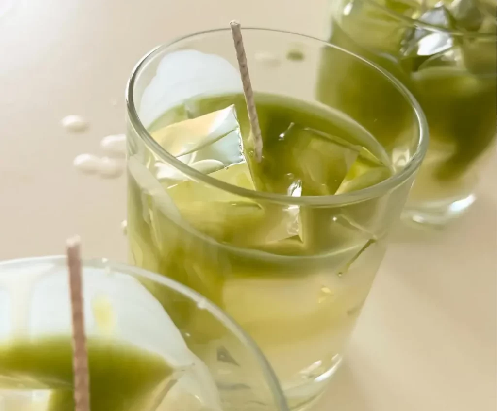 matcha kerze selber machen