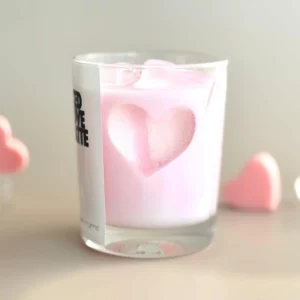 iced love latte candle