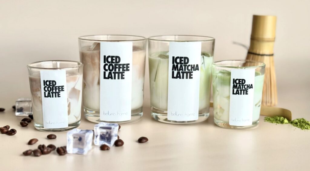 Handgemachte Iced Latte Kerzen aus der Schweiz im Glas
